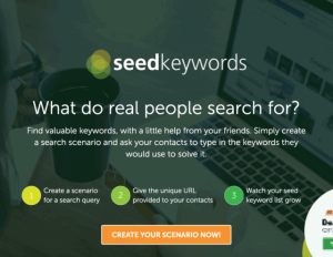 أداة Seed Keywords للعثور على كلمات مفتاحية