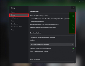 تغيير إعدادات تطبيق Xbox لمنع تشغيله عند إقلاع الحاسوب