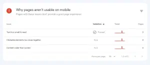 المشاكل في تقرير Mobile Usability