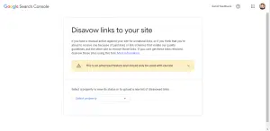 أداة التنصّل Disavow من الروابط الضارة