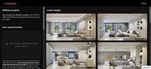 موقع InteriorAI لتغيير التصميم الداخلي لمنزلك