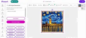 تطبيق Picsart للرسم بالذكاء الاصطناعي