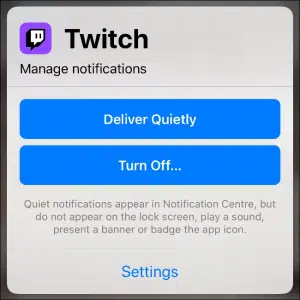 Turn off some notifications to extend battery life