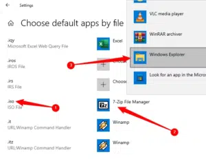 تحديد البرنامج الافتراضي لفتح ملفات ISO